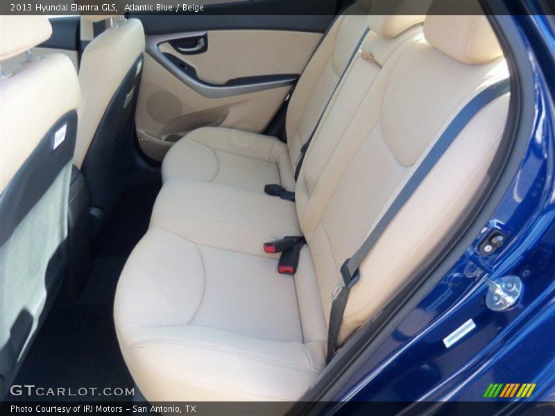 Atlantic Blue / Beige 2013 Hyundai Elantra GLS