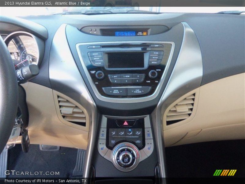 Atlantic Blue / Beige 2013 Hyundai Elantra GLS