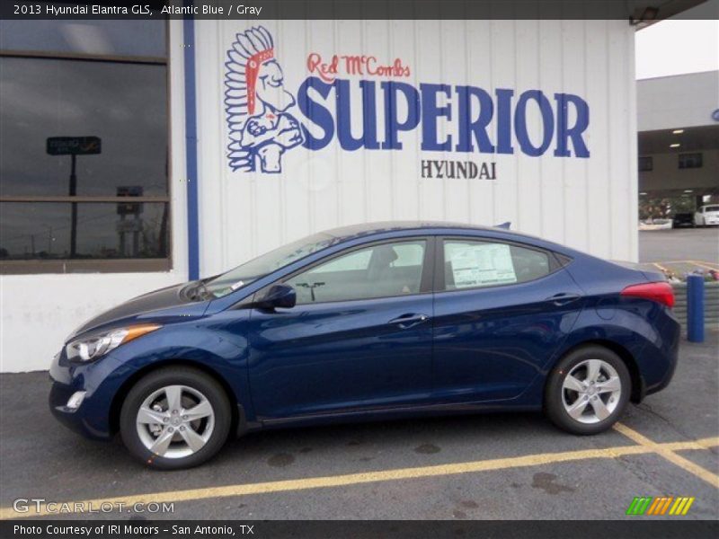 Atlantic Blue / Gray 2013 Hyundai Elantra GLS