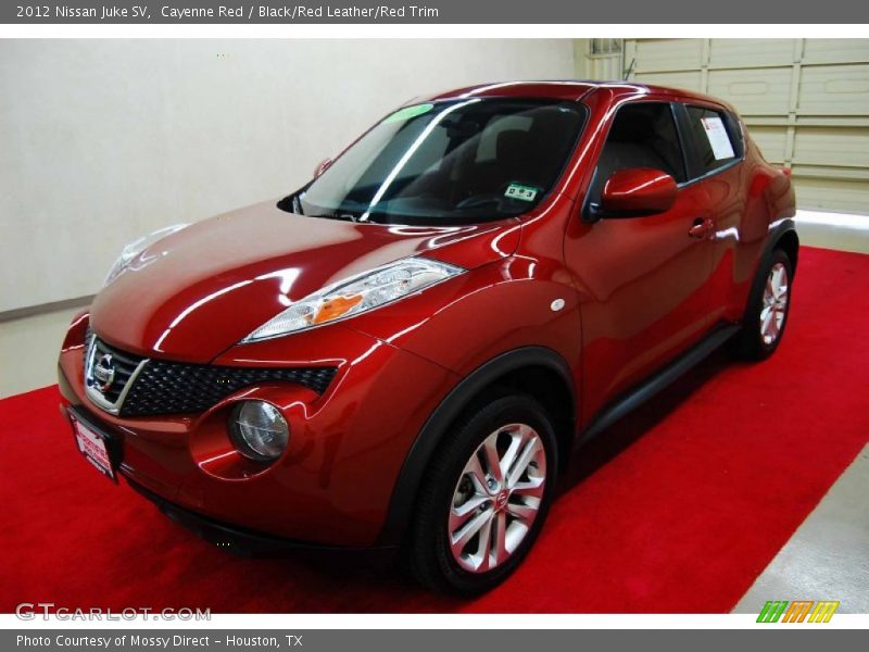 Cayenne Red / Black/Red Leather/Red Trim 2012 Nissan Juke SV