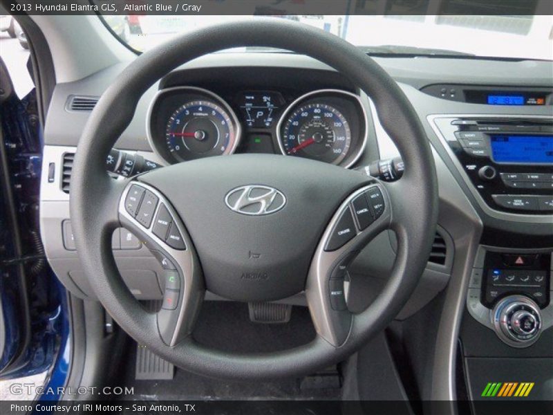 Atlantic Blue / Gray 2013 Hyundai Elantra GLS