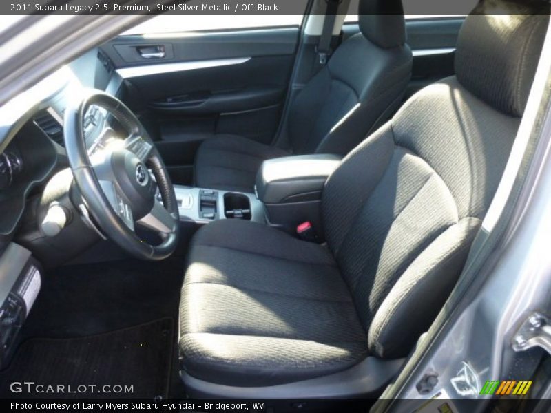 Steel Silver Metallic / Off-Black 2011 Subaru Legacy 2.5i Premium