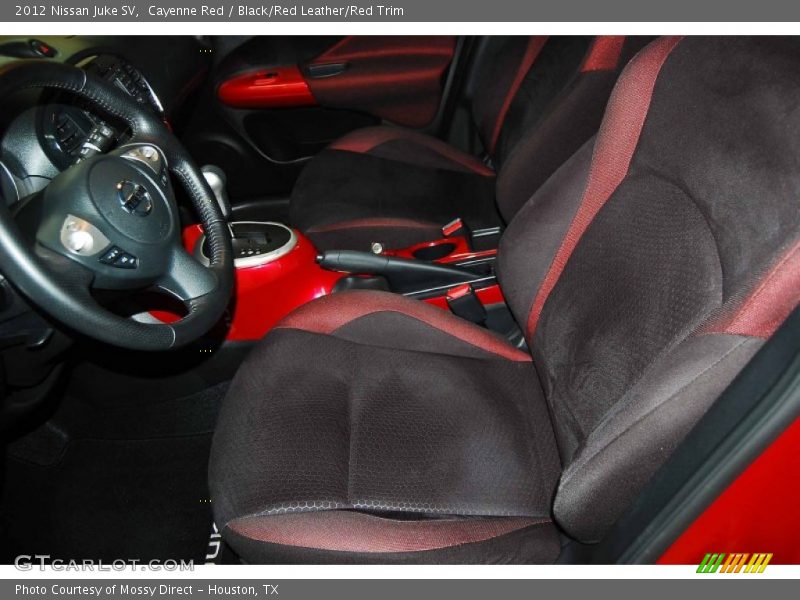 Cayenne Red / Black/Red Leather/Red Trim 2012 Nissan Juke SV