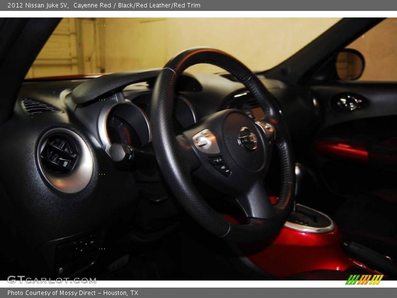 Cayenne Red / Black/Red Leather/Red Trim 2012 Nissan Juke SV