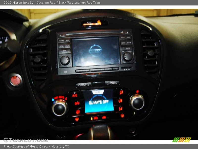 Cayenne Red / Black/Red Leather/Red Trim 2012 Nissan Juke SV