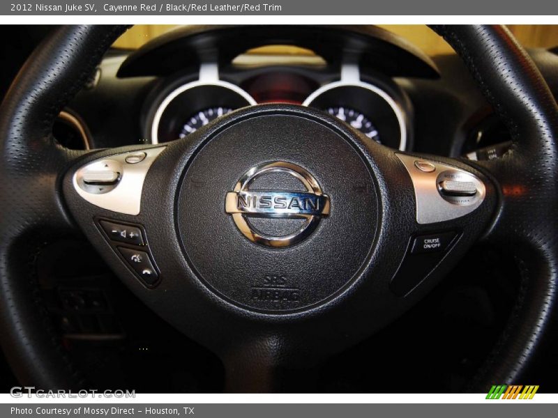 Cayenne Red / Black/Red Leather/Red Trim 2012 Nissan Juke SV