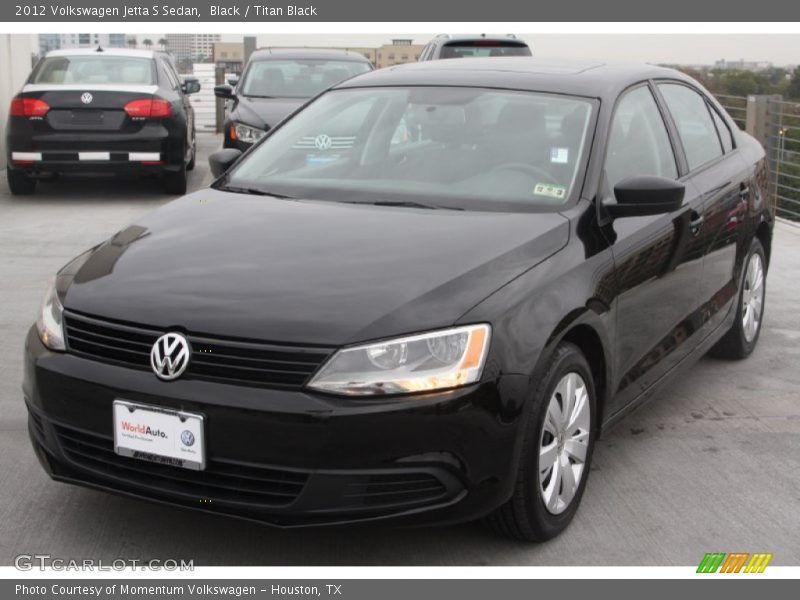 Black / Titan Black 2012 Volkswagen Jetta S Sedan
