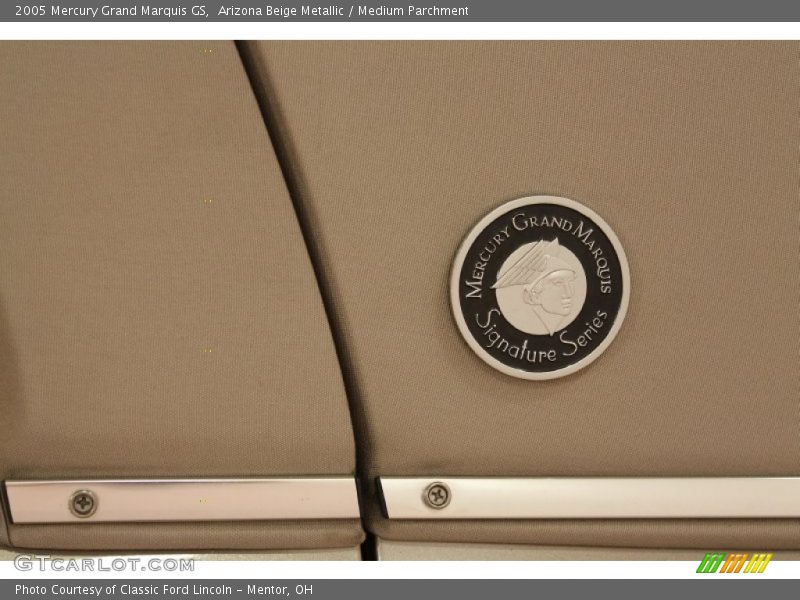 Arizona Beige Metallic / Medium Parchment 2005 Mercury Grand Marquis GS