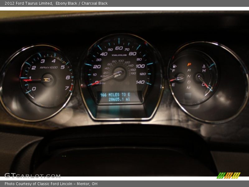  2012 Taurus Limited Limited Gauges