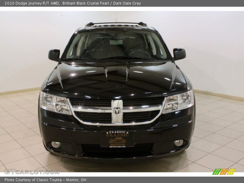 Brilliant Black Crystal Pearl / Dark Slate Gray 2010 Dodge Journey R/T AWD