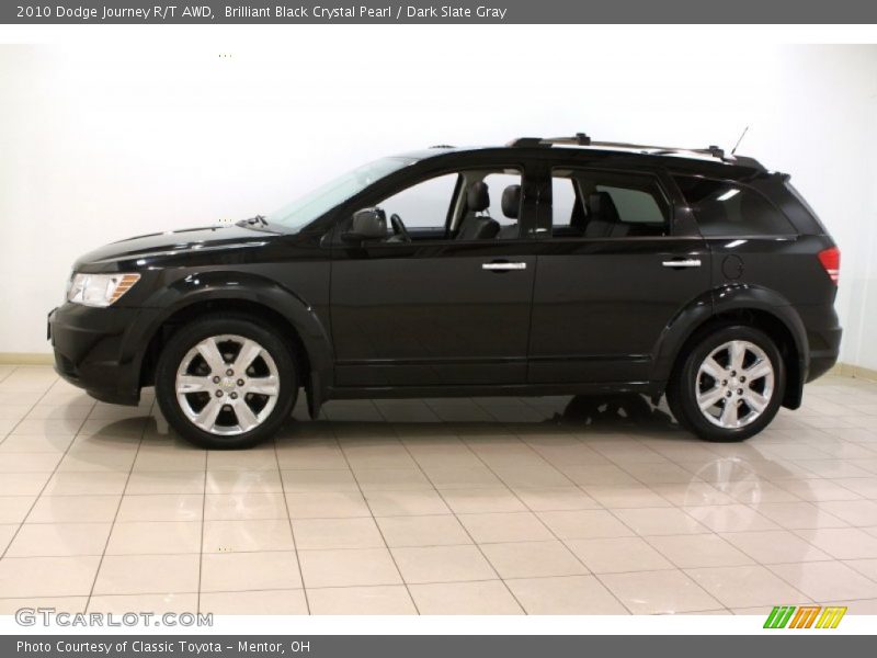 Brilliant Black Crystal Pearl / Dark Slate Gray 2010 Dodge Journey R/T AWD