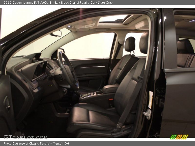 Brilliant Black Crystal Pearl / Dark Slate Gray 2010 Dodge Journey R/T AWD