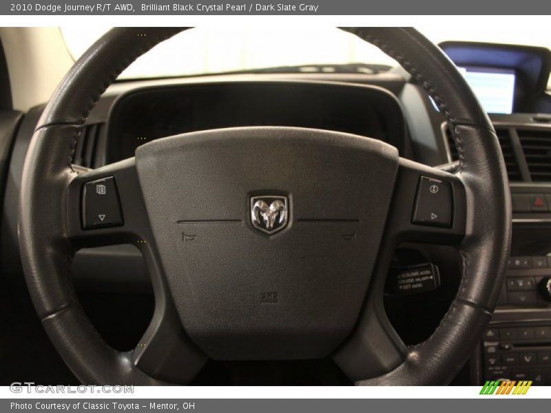 Brilliant Black Crystal Pearl / Dark Slate Gray 2010 Dodge Journey R/T AWD