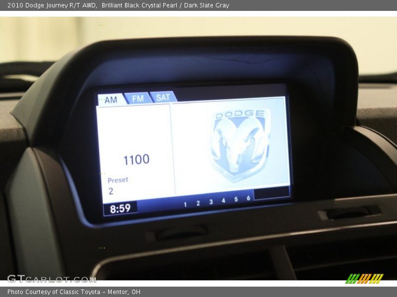 Brilliant Black Crystal Pearl / Dark Slate Gray 2010 Dodge Journey R/T AWD