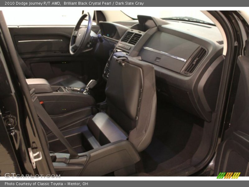 Brilliant Black Crystal Pearl / Dark Slate Gray 2010 Dodge Journey R/T AWD