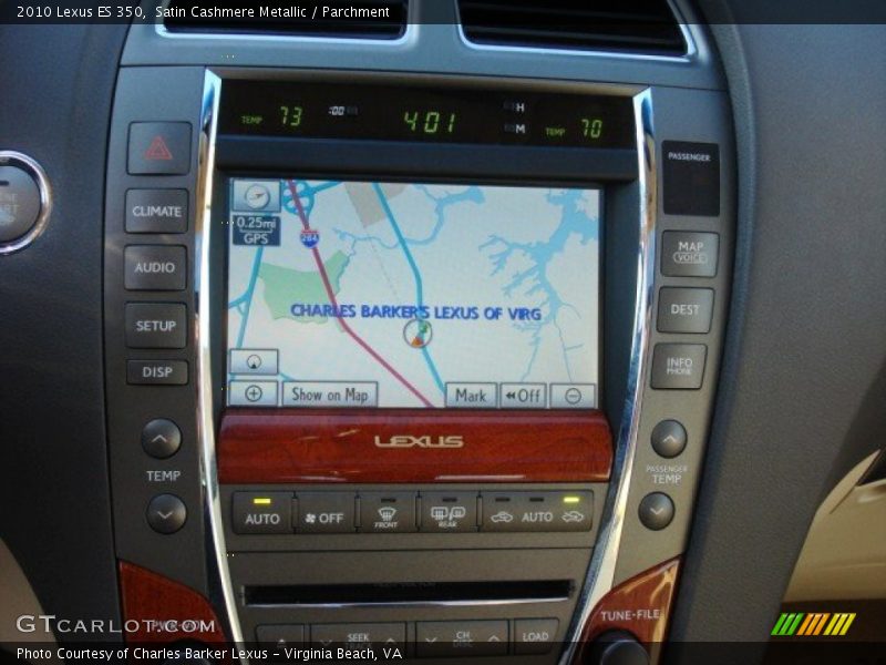 Satin Cashmere Metallic / Parchment 2010 Lexus ES 350