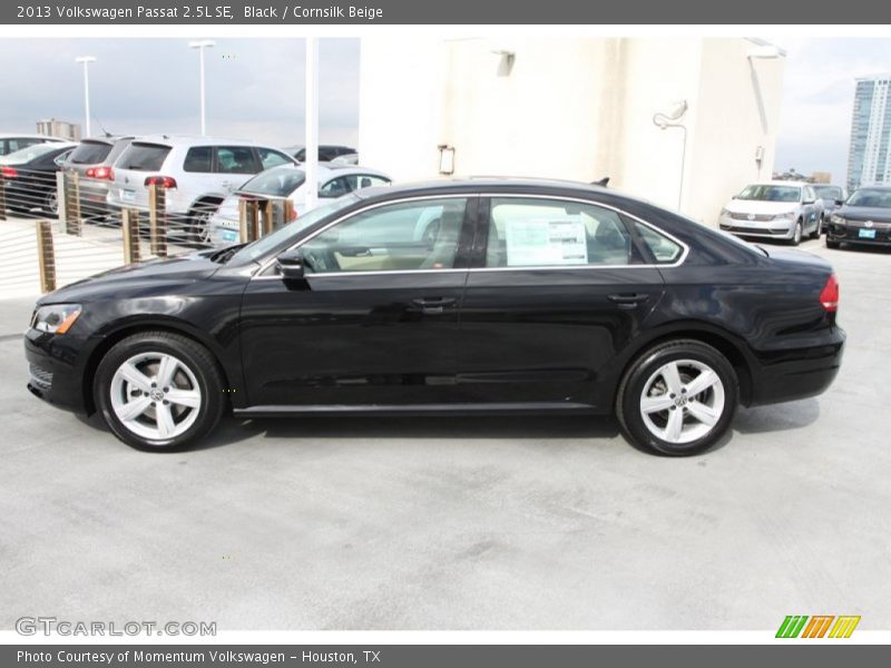 Black / Cornsilk Beige 2013 Volkswagen Passat 2.5L SE