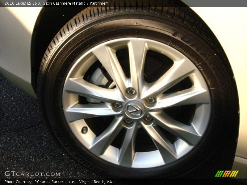 Satin Cashmere Metallic / Parchment 2010 Lexus ES 350