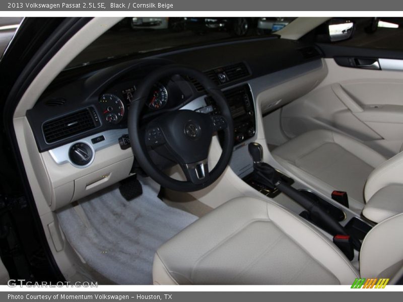 Black / Cornsilk Beige 2013 Volkswagen Passat 2.5L SE