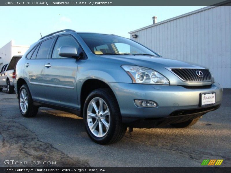 Breakwater Blue Metallic / Parchment 2009 Lexus RX 350 AWD