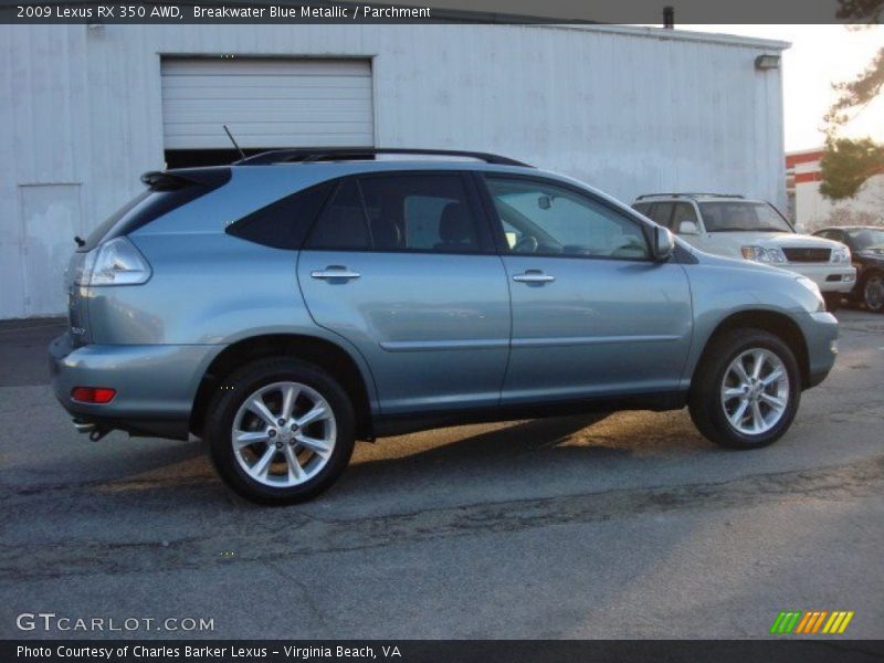Breakwater Blue Metallic / Parchment 2009 Lexus RX 350 AWD