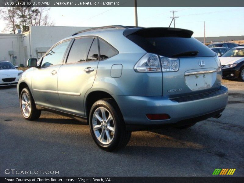 Breakwater Blue Metallic / Parchment 2009 Lexus RX 350 AWD