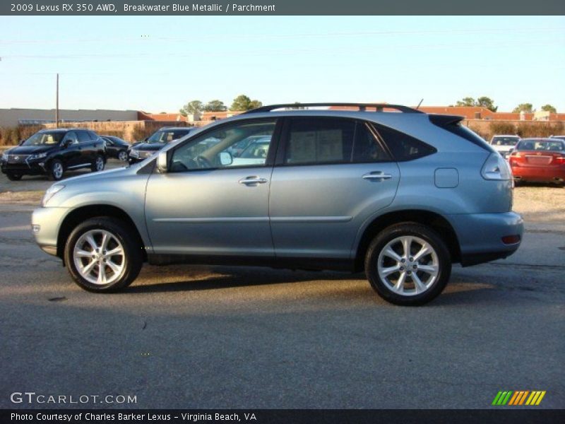 Breakwater Blue Metallic / Parchment 2009 Lexus RX 350 AWD