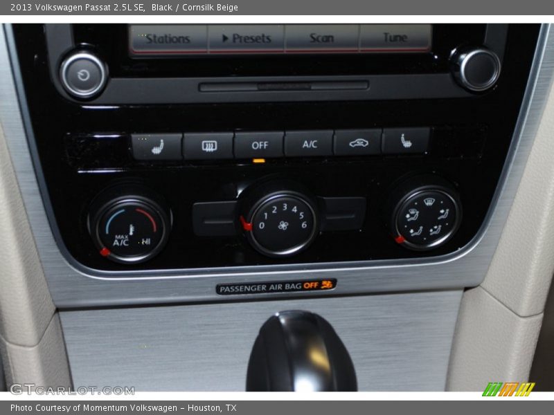 Black / Cornsilk Beige 2013 Volkswagen Passat 2.5L SE