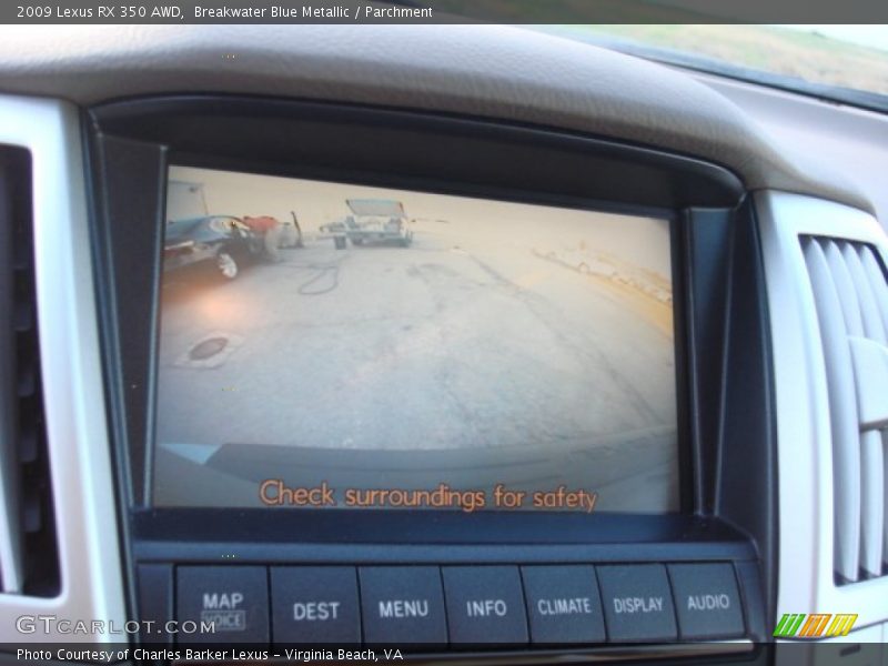 Breakwater Blue Metallic / Parchment 2009 Lexus RX 350 AWD