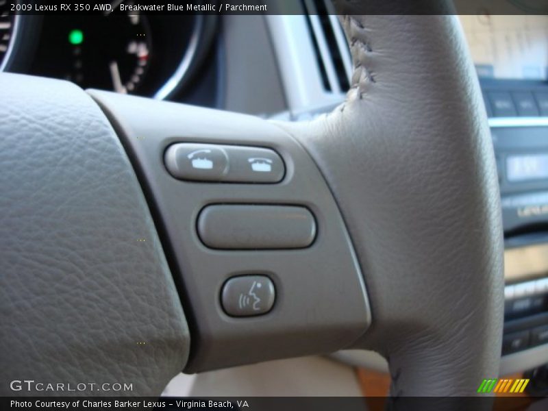 Breakwater Blue Metallic / Parchment 2009 Lexus RX 350 AWD
