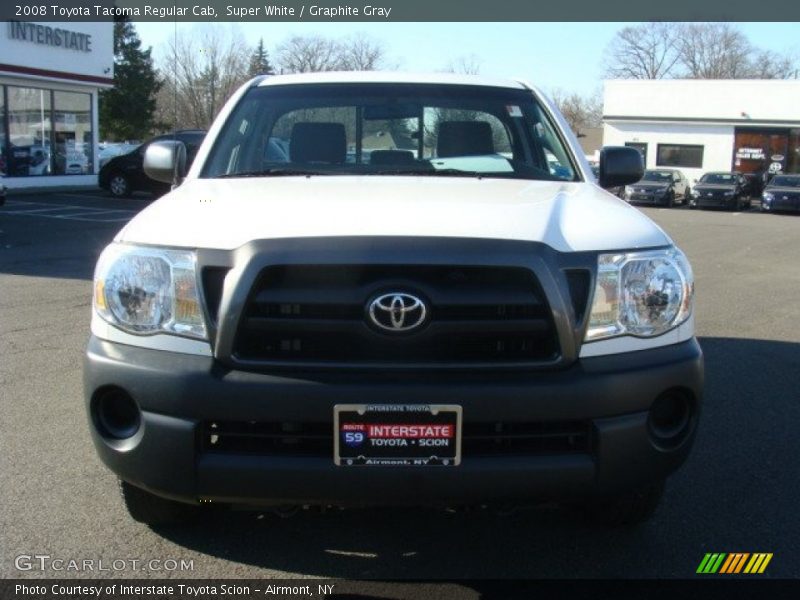 Super White / Graphite Gray 2008 Toyota Tacoma Regular Cab