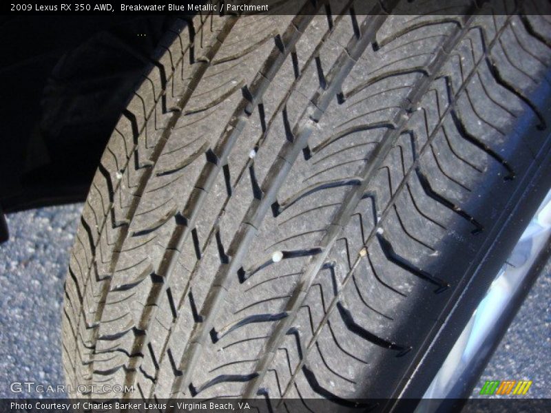 Breakwater Blue Metallic / Parchment 2009 Lexus RX 350 AWD