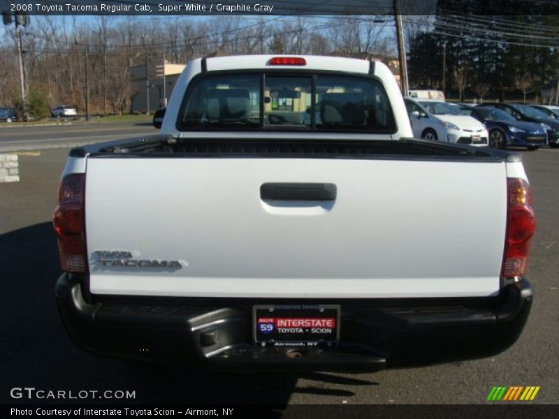 Super White / Graphite Gray 2008 Toyota Tacoma Regular Cab