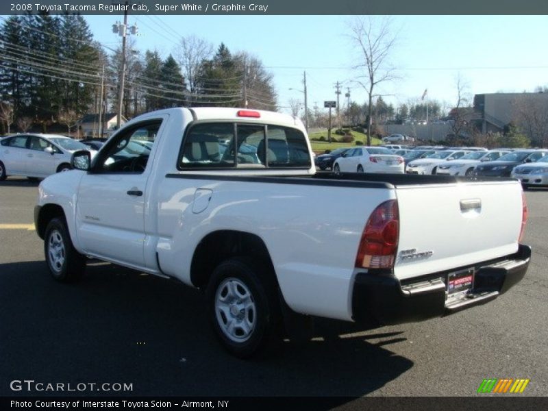 Super White / Graphite Gray 2008 Toyota Tacoma Regular Cab