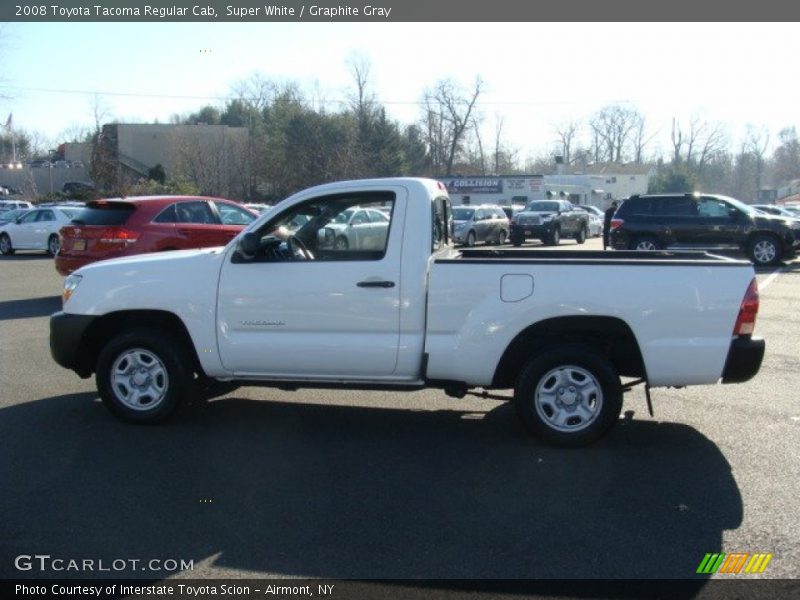 Super White / Graphite Gray 2008 Toyota Tacoma Regular Cab