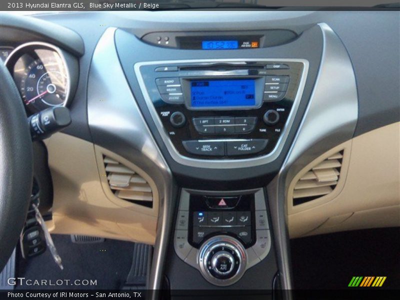 Blue Sky Metallic / Beige 2013 Hyundai Elantra GLS