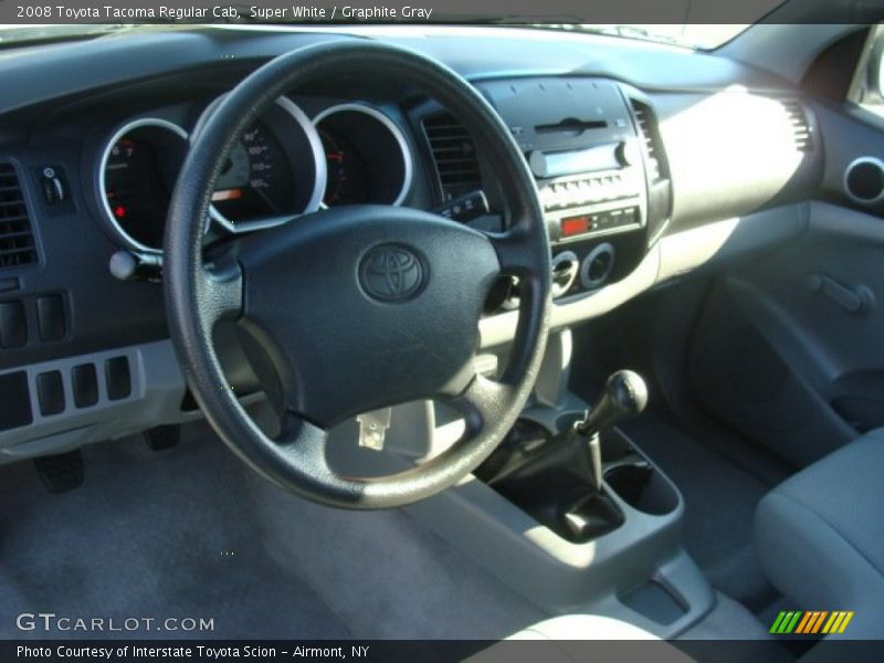 Super White / Graphite Gray 2008 Toyota Tacoma Regular Cab