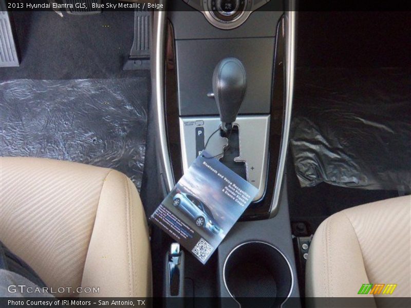 Blue Sky Metallic / Beige 2013 Hyundai Elantra GLS