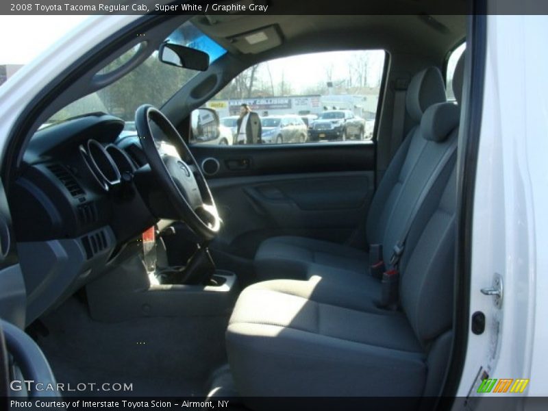 Super White / Graphite Gray 2008 Toyota Tacoma Regular Cab