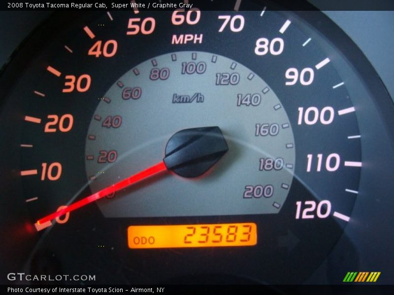 Super White / Graphite Gray 2008 Toyota Tacoma Regular Cab