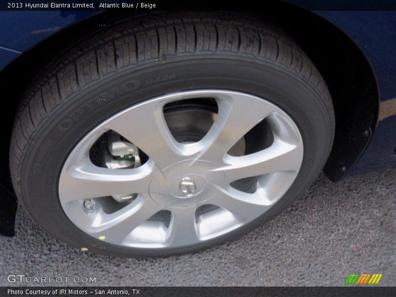 Atlantic Blue / Beige 2013 Hyundai Elantra Limited