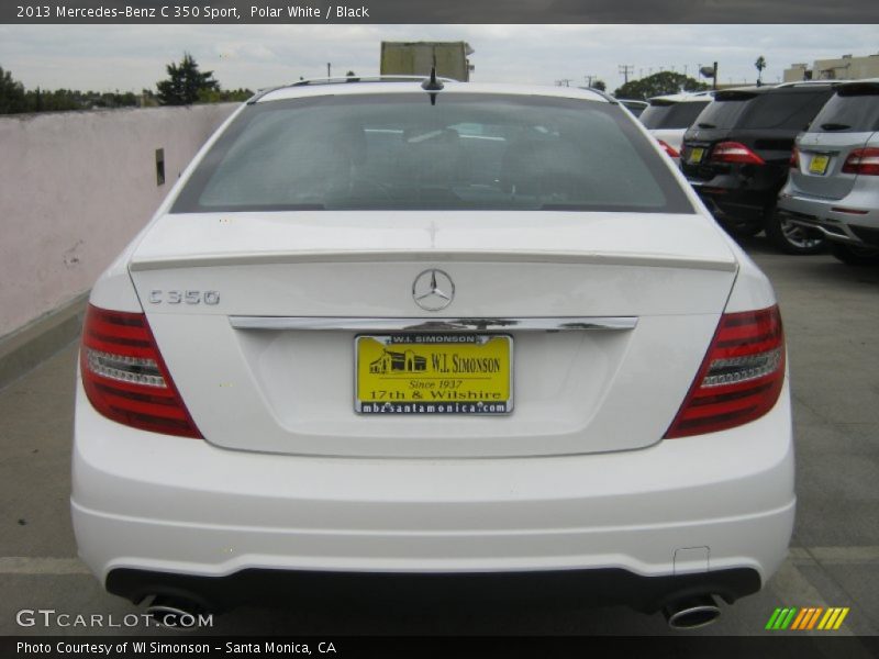 Polar White / Black 2013 Mercedes-Benz C 350 Sport
