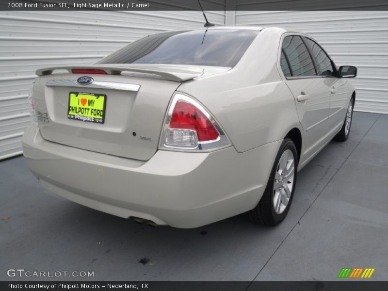 Light Sage Metallic / Camel 2008 Ford Fusion SEL