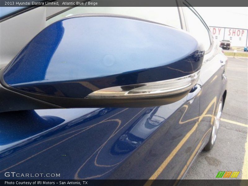 Atlantic Blue / Beige 2013 Hyundai Elantra Limited