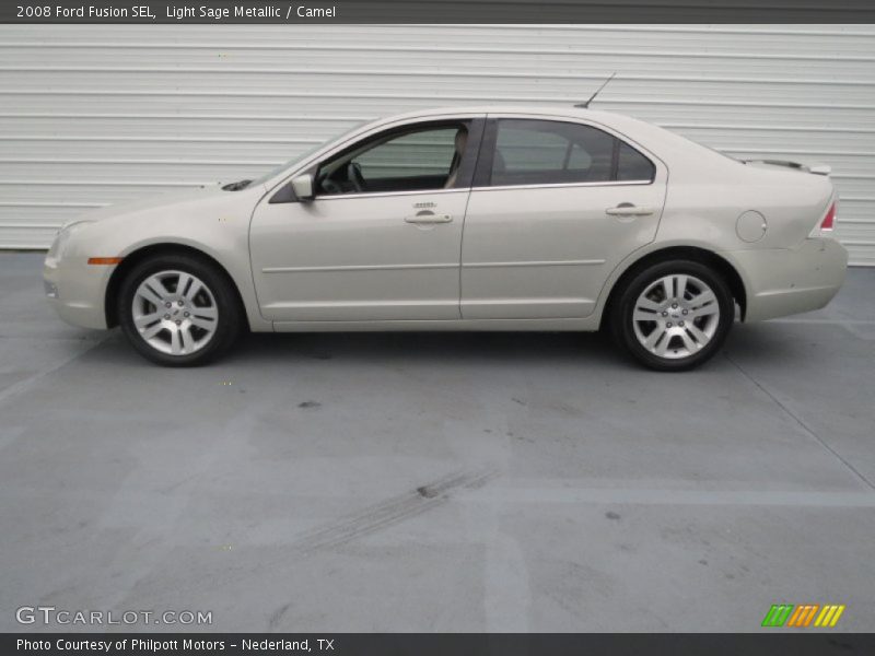 Light Sage Metallic / Camel 2008 Ford Fusion SEL