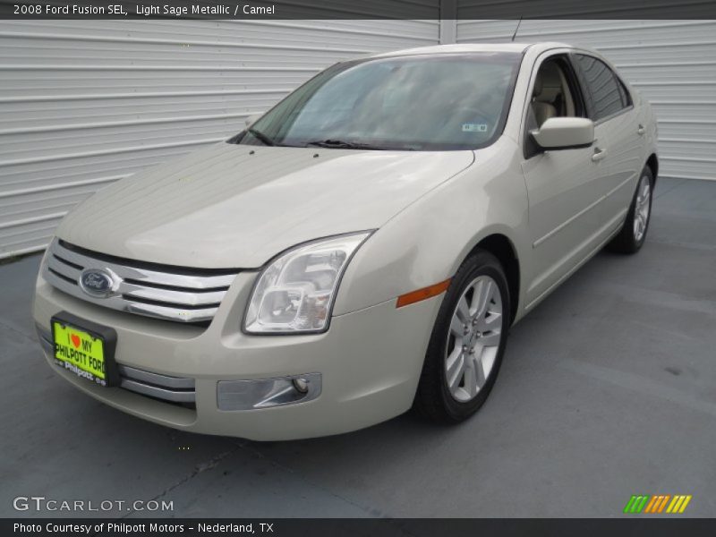 Light Sage Metallic / Camel 2008 Ford Fusion SEL