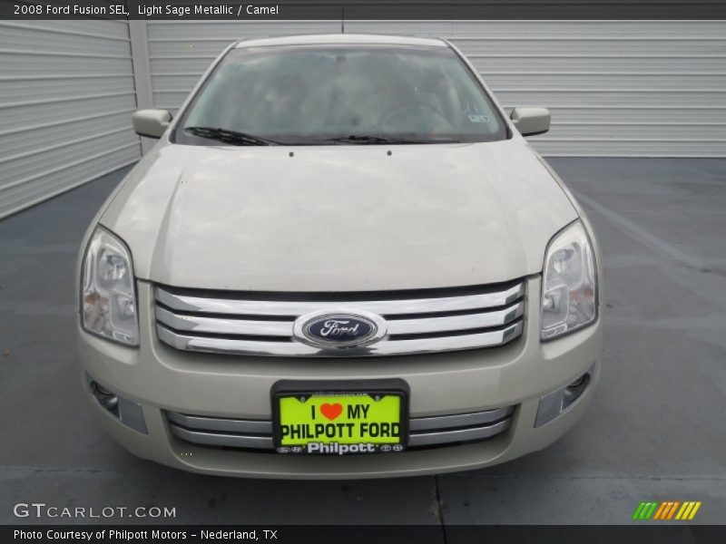 Light Sage Metallic / Camel 2008 Ford Fusion SEL