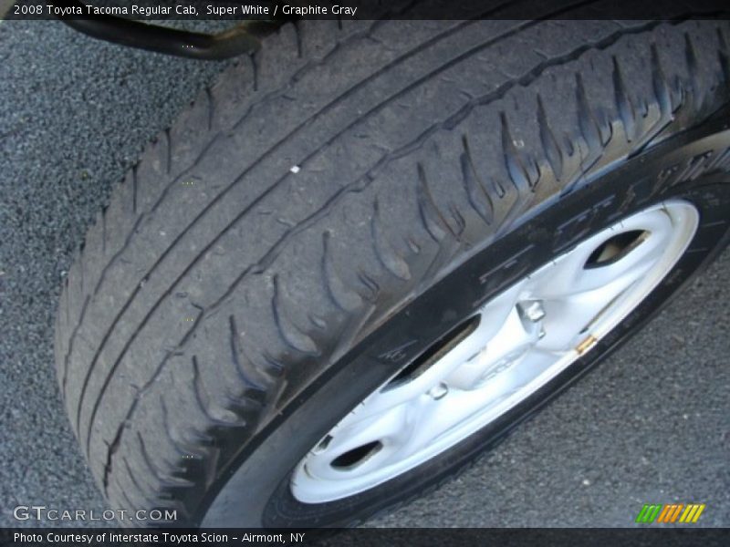 Super White / Graphite Gray 2008 Toyota Tacoma Regular Cab