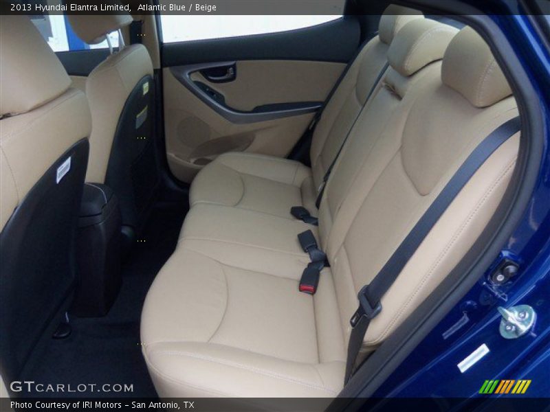 Atlantic Blue / Beige 2013 Hyundai Elantra Limited