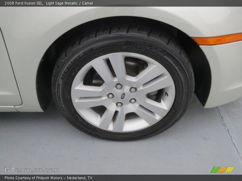 Light Sage Metallic / Camel 2008 Ford Fusion SEL